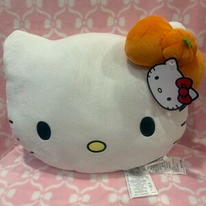 Hello Kitty Plush Pillow with Pumpkin Bow
